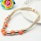 Trendy Colorful Short Magic Buckle Clavicle Necklaces For Women