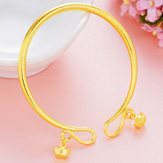 Trendy Copper Gold Plating Couple Bracelets Fashion Adjustable Matte Bracelet Couple Jewerly