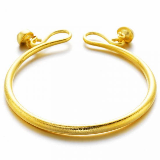 Trendy Copper Gold Plating Couple Bracelets Fashion Adjustable Matte Bracelet Couple Jewerly