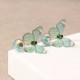 Trendy Crystal Glass Ball Flower Butterfly Fabric Earrings for Women