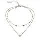 Trendy Double-layered Heart Anklet Peach Heart Beach Anklet