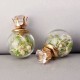 Trendy Ear Stud Double Color Baby's Breath Glass Ball Flower Earrings