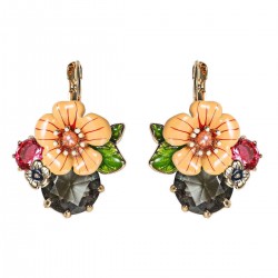 Trendy Flower Alloy Ear Drop Earrings Accessories Jewelry Earring For Women