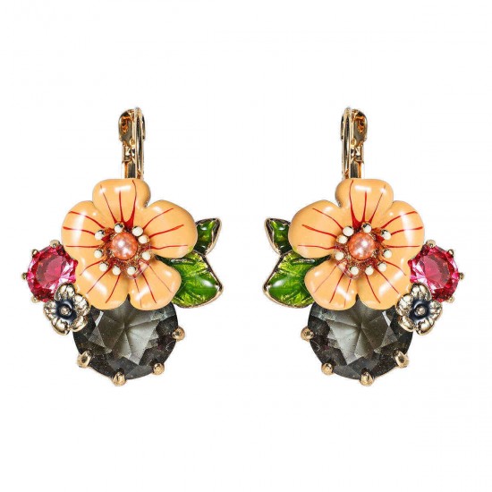 Trendy Flower Alloy Ear Drop Earrings Accessories Jewelry Earring For Women