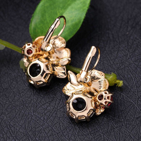 Trendy Flower Alloy Ear Drop Earrings Accessories Jewelry Earring For Women