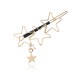 Trendy Hair Accessories Hollow Five Point Stars Alloy Hairpin Hair Clip Star Pendant for Women