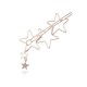 Trendy Hair Accessories Hollow Five Point Stars Alloy Hairpin Hair Clip Star Pendant for Women