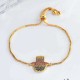 Trendy Hamsa Hand Multicolor Zircon Bracelet Adjustable Lucky Chain Jewelry For Women