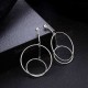 Trendy Hollow Hoop Earring Fashion Minimalism Long Earring Drop Sweet Jewerly For Women