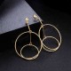 Trendy Hollow Hoop Earring Fashion Minimalism Long Earring Drop Sweet Jewerly For Women