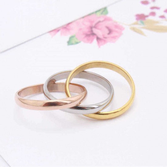 Trendy Irregular Stainless Steel Finger Ring Stylish Colorful Rings Creative Jewerly For Women