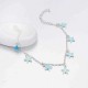 Trendy Luminous Blue Star Anklet Foot Chain Barefoot Sandal Beach Jewelry Bracelet Gift for Women