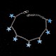 Trendy Luminous Blue Star Anklet Foot Chain Barefoot Sandal Beach Jewelry Bracelet Gift for Women