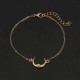 Trendy Multi-layer Anklet Moon Star Pearl Pendant Chain Anklet Bohemian Jewelry for Women