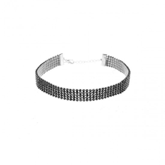 Trendy Multilayer Rhinestone Collar Women Choker