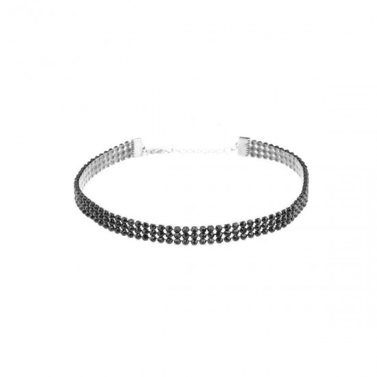 Trendy Multilayer Rhinestone Collar Women Choker