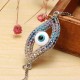 Trendy New Evil Eye Shape Adjustable Metal Zircon Bracelet Unisex Jewelry