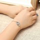 Trendy New Evil Eye Shape Adjustable Metal Zircon Bracelet Unisex Jewelry