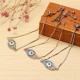 Trendy New Evil Eye Shape Adjustable Metal Zircon Bracelet Unisex Jewelry