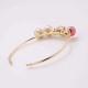 Trendy Open End Artificial Pearl Rhinestone Geometric Bracelets Gift for Women