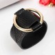 Trendy PU Leather Alloy Circle Bracelet For Women