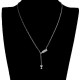 Trendy Pendant Necklace Elegant Chain Beer Wineglass Neclacke Cold Silver Jewelry for Women