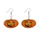 Trendy Pumpkin Smile Pendant Earrings Funny 3D Stereoscopic Halloween Resin Cartoon Earring