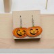 Trendy Pumpkin Smile Pendant Earrings Funny 3D Stereoscopic Halloween Resin Cartoon Earring