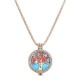 Trendy Rhinestone Fragrance Necklace Life Tree Essential Oil Necklace For Women