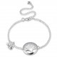 Trendy Silver Plated Chain Tree of Life Insect Pendant Anklet for Women