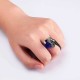 Trendy Silver Plated Crystal Tassels Alloy Women Finger Rings