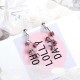 Trendy Square Tassels Drop Earrings Sweet Crystal Dangle Earring for Girls Women