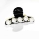 Trendy White Pearl Rhinestone Acylic Hair Clip Jewelry Ladies Hair Accessories