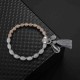 Trendy Women's Beaded Tassel Bracelet Love Charm Natural Stone Buddha Mala Bead Bracelets for Women