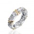 Trendy Zirconia Inlay Knot Pattern Finger Ring Gift for Girls Women