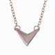 Triangle Geometric Love Arrow Letter Women Couple Necklaces Chain