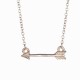 Triangle Geometric Love Arrow Letter Women Couple Necklaces Chain