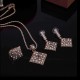 Turkey Series Crystal Necklace Diamond Ring Retro Earrings Gift Jewelry Set