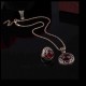 Turkey Series Red Rubellite Necklace Ring Retro Earrings Birthday Gift Jewelry Set