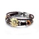 Twelve Constellations Men And Women Simple Braided Hand Rope Lovers Bracelet