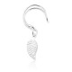 U Shaped Ear Clip Multicolor Leaf Pendant Single Earring Sweet Earring For Women