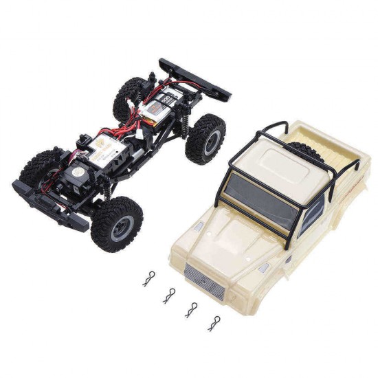 URUAV 1/24 4WD 2.4G Mini RC Car Crawler Model Vehicle Waterproof RTR With Two Battery