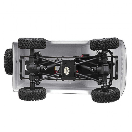 URUAV 1/24 4WD 2.4G Mini RC Car Crawler Model Vehicle Waterproof RTR With Two Battery