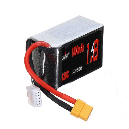 URUAV 14.8V 1800mAh 120C 4S Lipo Battery XT60 Plug for RC Racing Drone