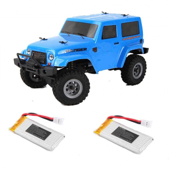 URUAV 2 Battery 1/24 2.4G 4WD Mini Rc Car Proportional Control Waterproof Crawler Electric Vehicle RTR Model