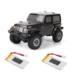 URUAV 2 Battery 1/24 2.4G 4WD Mini Rc Car Proportional Control Waterproof Crawler Electric Vehicle RTR Model