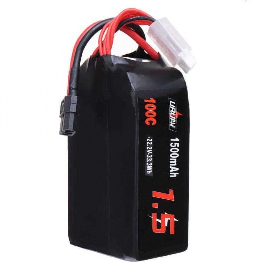 URUAV 22.2V 1500mAh 100C 6S Lipo Battery XT60 Plug for FPV RC Drone