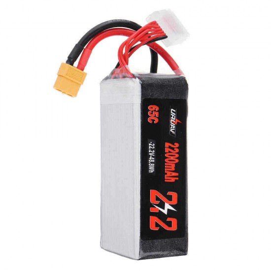 URUAV 22.2V 2200mAh 65C 6S Lipo Battery for RC Racing Drone Helicopter