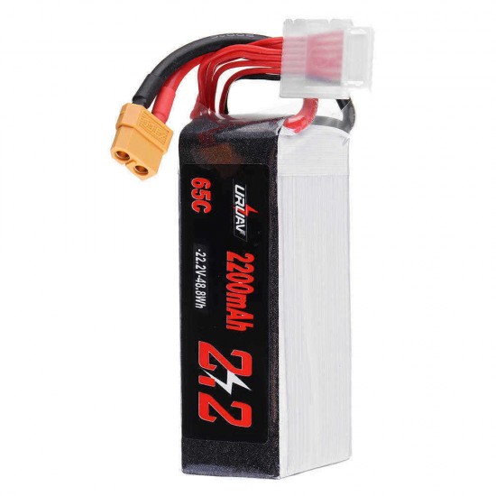 URUAV 22.2V 2200mAh 65C 6S Lipo Battery for RC Racing Drone Helicopter