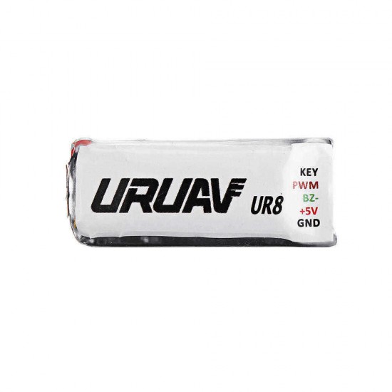 URUAV UR8 5V Duo Buzzer 31x13mm Over 110dB BB Alarm 3 Working Modes w/ Battery & LED for RC Drone FPV Racing